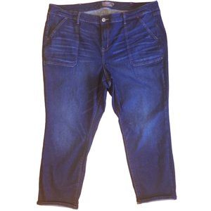 NWOT Torrid Women Jeans | Boyfriend Straight Stretch | Mid Rise Dark | Size: 26R